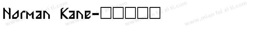 Norman Kane字体转换